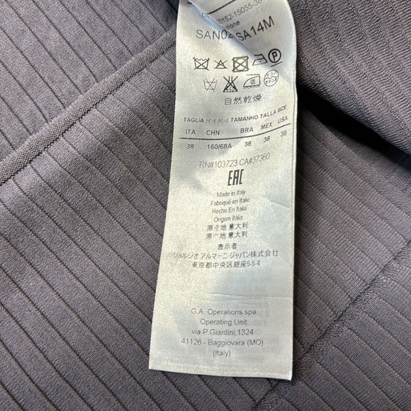 Giorgio Armani Pencil Mid Ribbed Stretch Skirt IT 38/US 2 - Picture 4 of 8